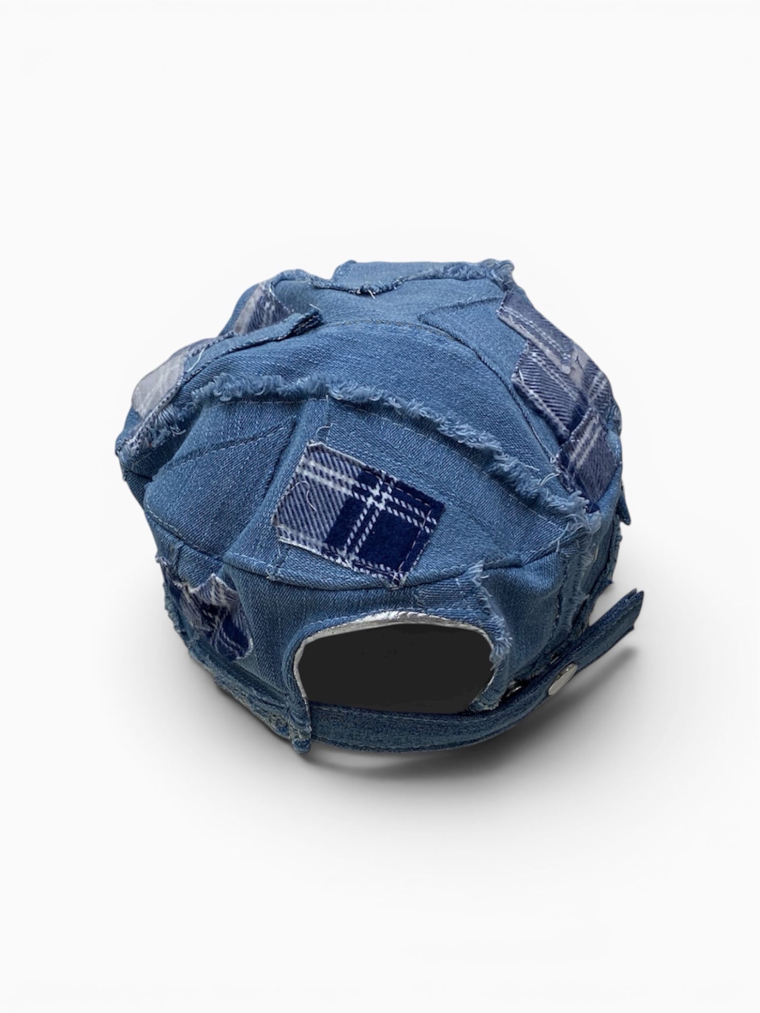 Jean + Plaid Cadet Hat (Blue)
