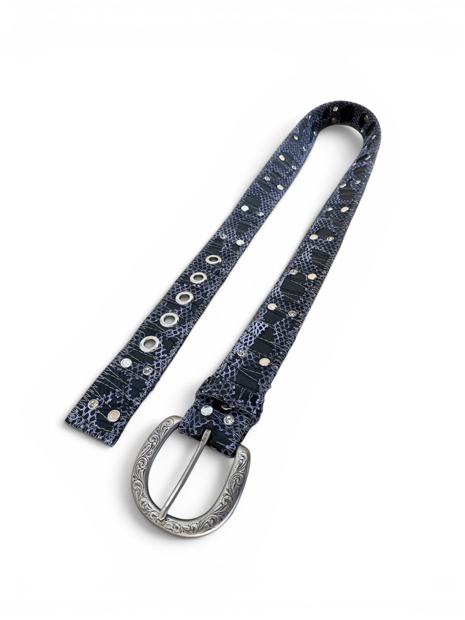 Mesh Snake Skin Belt